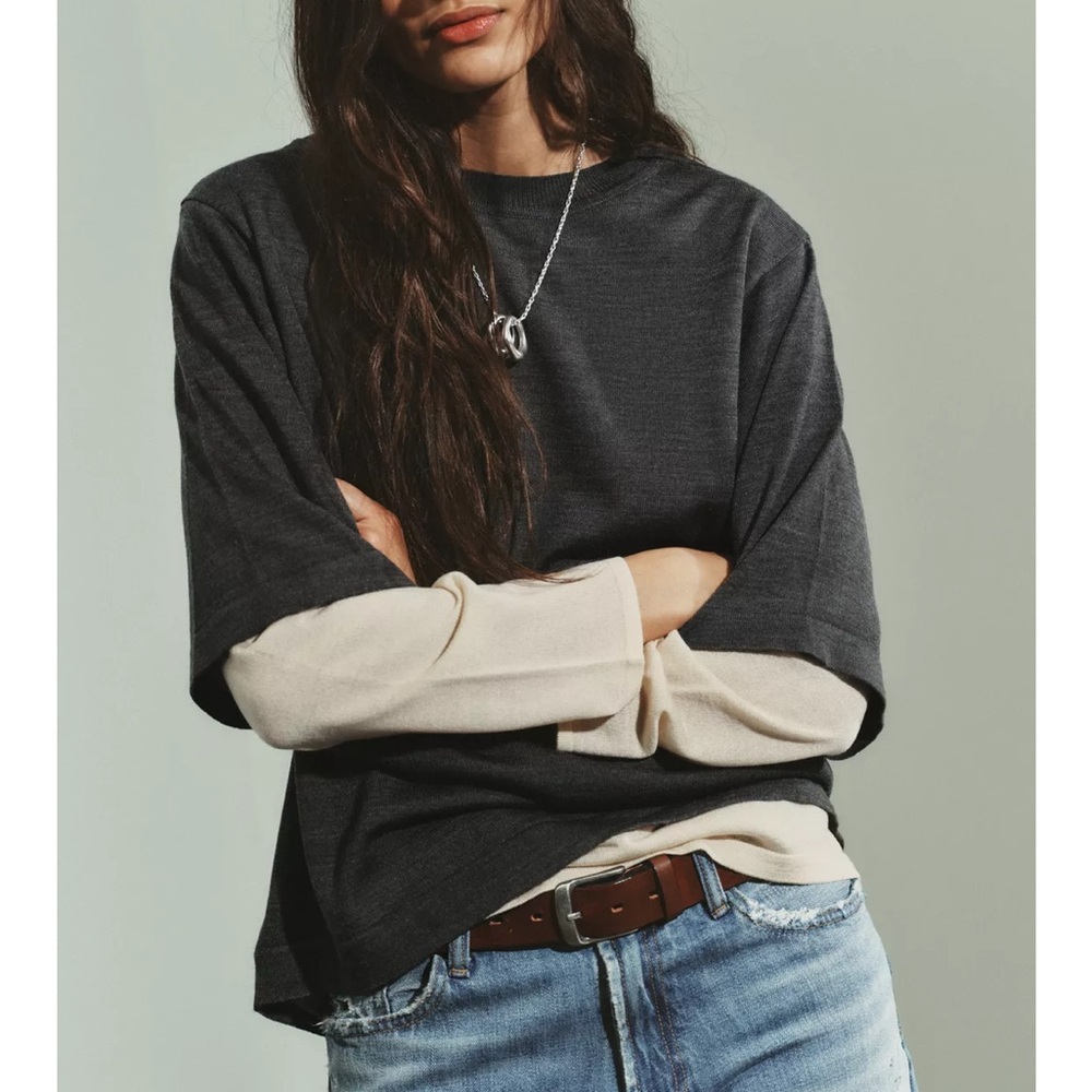 Zara Double Layer Knit Jumper - Picture 5 of 9